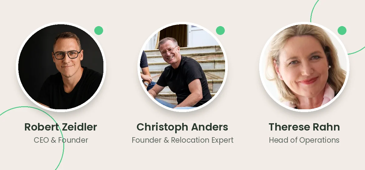The relocraft team: Robert Zeidler, Christoph Anders and Therese Rahn