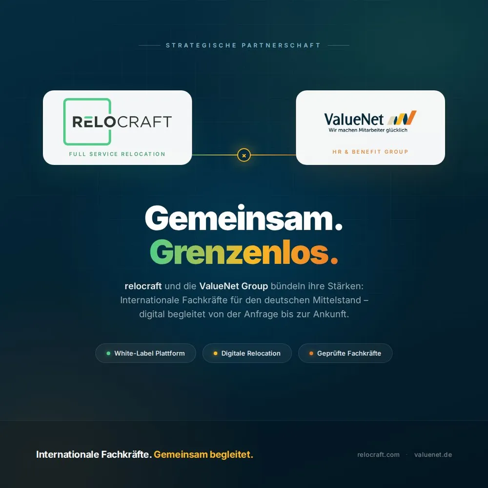 Strategische Partnerschaft zwischen relocraft und der ValueNet Group