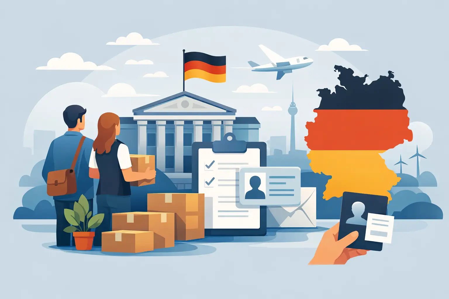 Behördengänge nach dem Umzug nach Deutschland