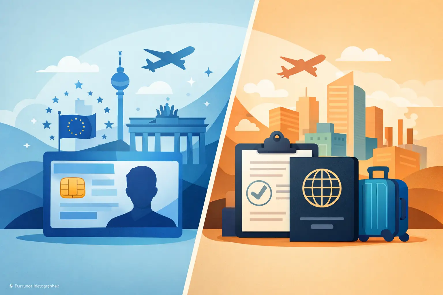 Blue Card versus Work Visa: Was ist der Unterschied?