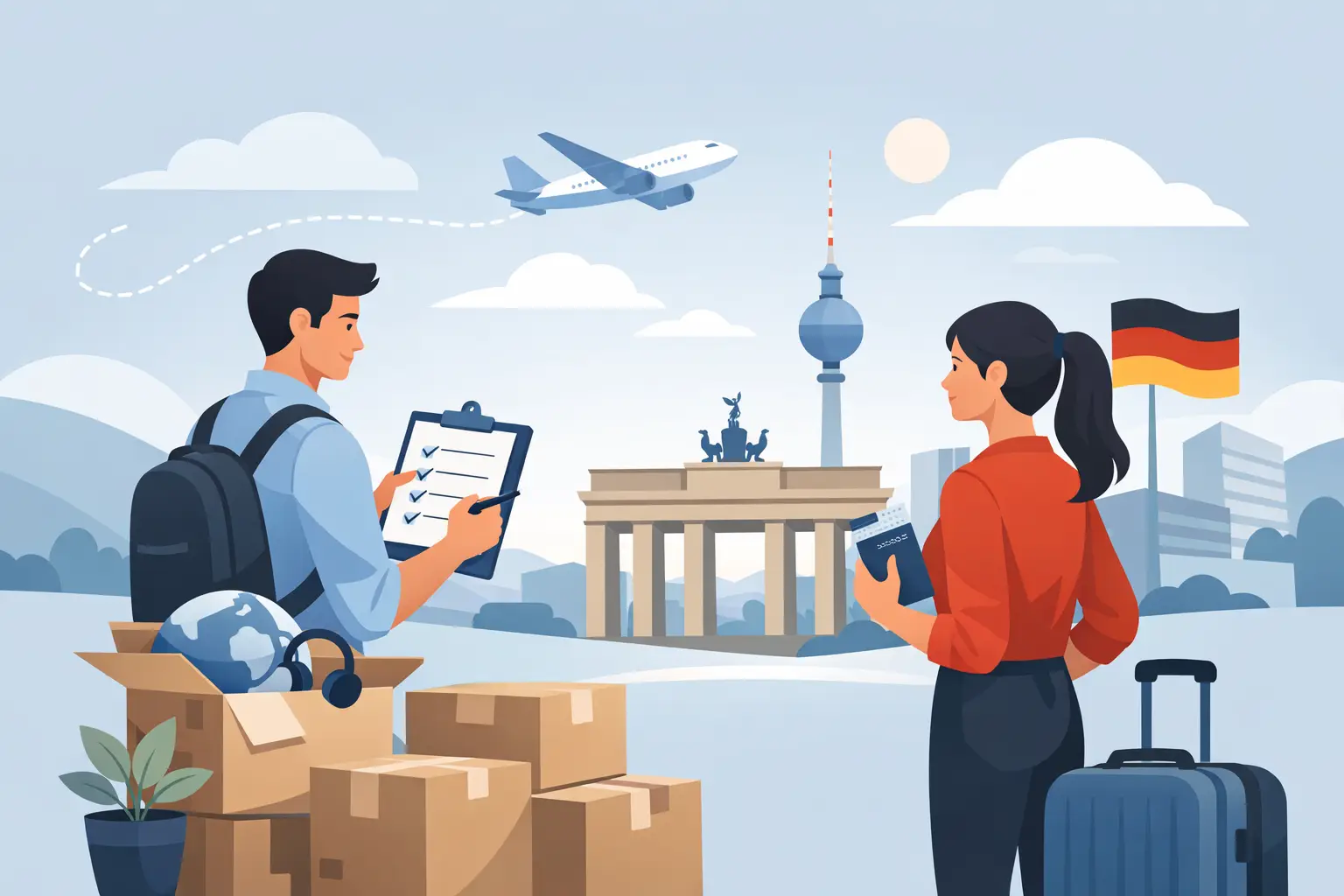 Checkliste Umzug nach Deutschland für Arbeit