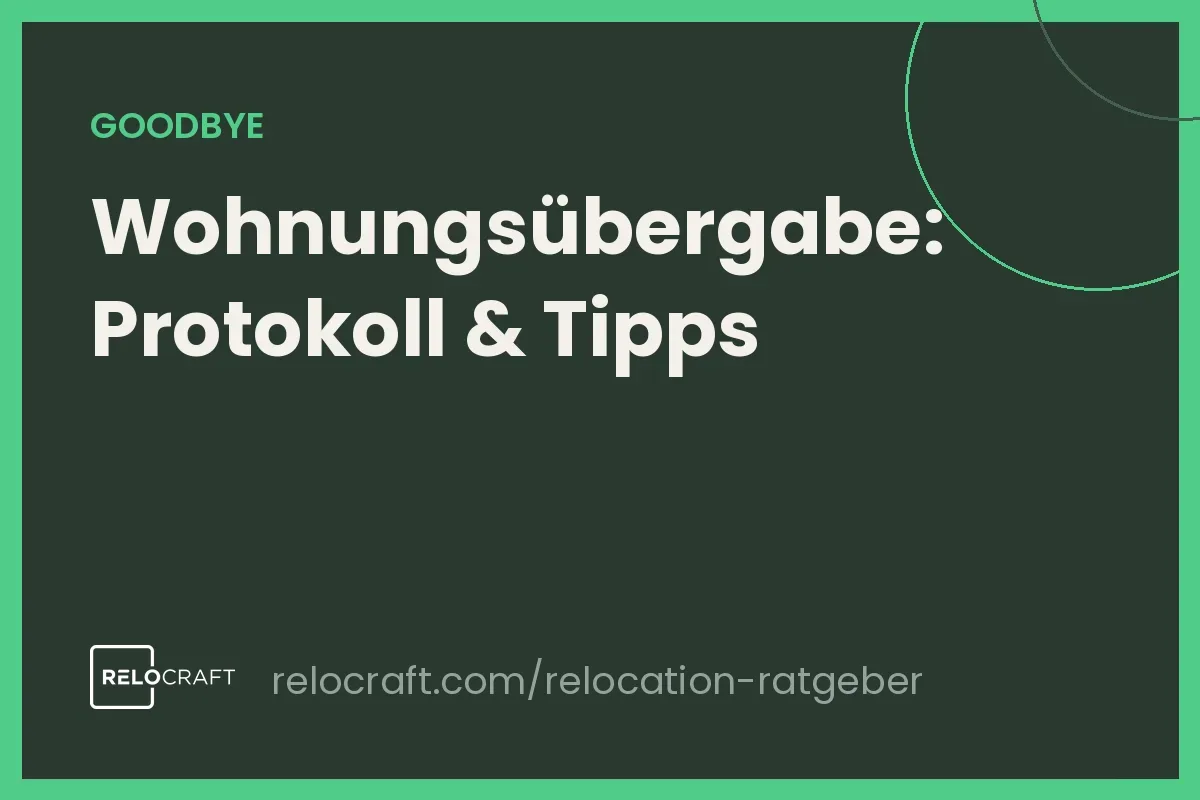 Wohnungsübergabe beim Auszug: Protokoll, Pflichten, typische Fehler