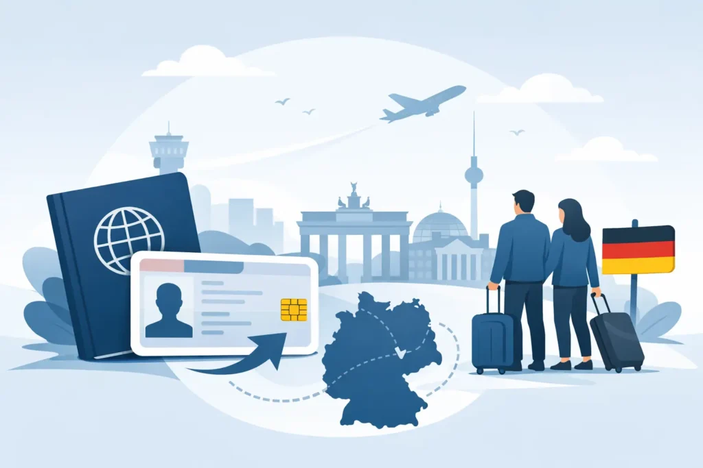 Aufenthaltstitel nach Einreise Deutschland